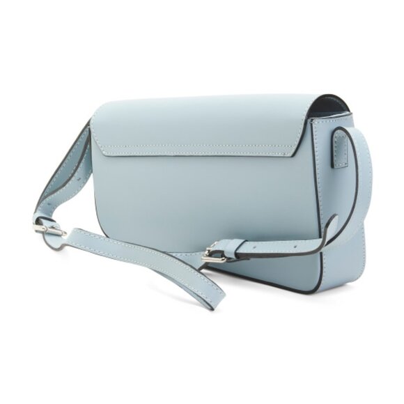 ROBERTA ROSSI Made In Italy Leather Asymmetrical Shoulder Bag - Picture 4 of 4